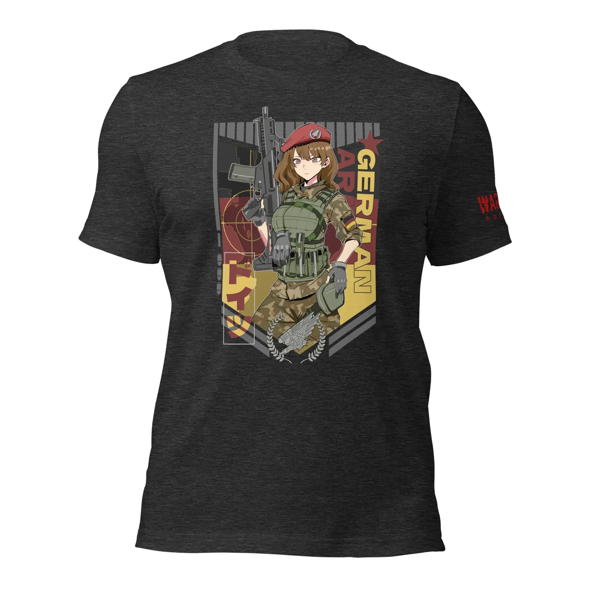 29.99 Legacy German Psyops Unisex T-shirt WarTex Apparel Dark-Grey-Heather-4XL