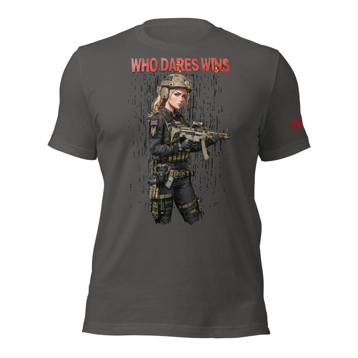 29.99 United Kingdom Psyops Unisex T-shirt WarTex Apparel Asphalt-4XL